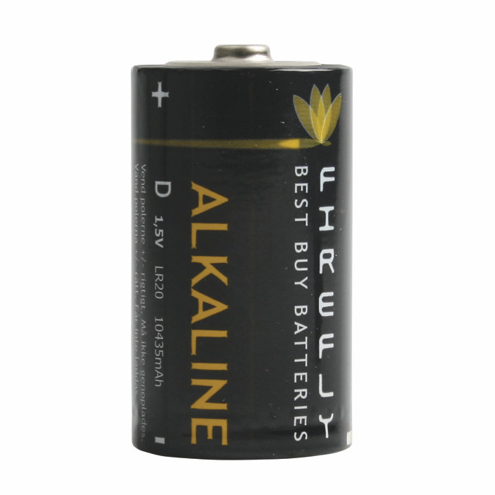  Batteri alkaliske D LR20 2-pk. - Firefly